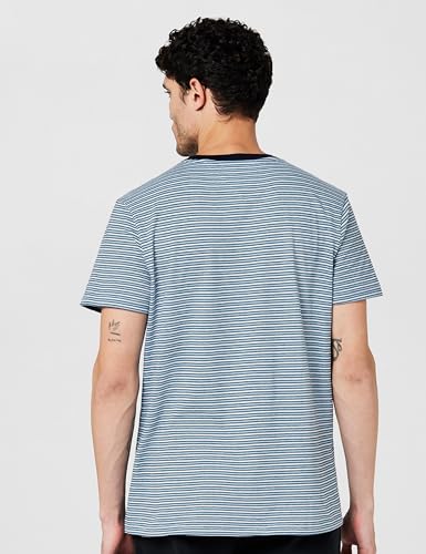 Tommy Hilfiger Men's Short Sleeve Custom Fit T-Shirt,B8372 Midtone Blue Heather,S