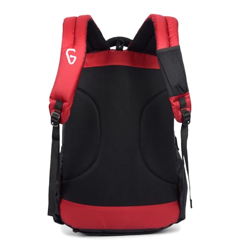 GREENLANDS Torpedo office Backpack– 35 Ltr Capacity | 17 Inch Laptop |Water-Resistant Bag | Padded & Adjustable Strap | Men & Women For Business Professionals & College Students - Red