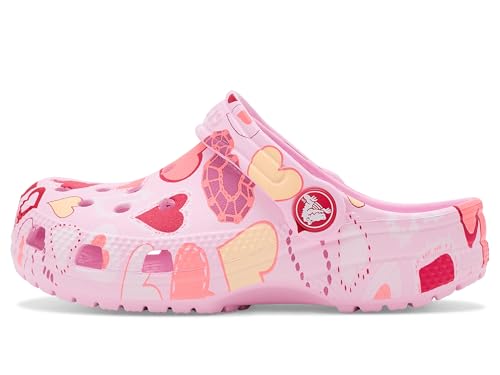 Crocs Classic Vday Kids Clog (Color-Pink | Size-8)