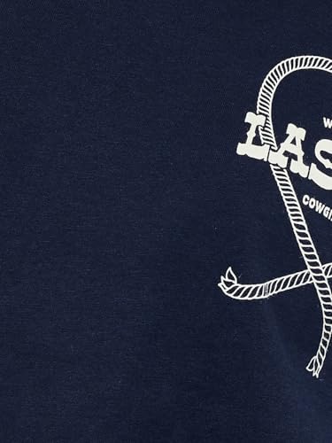 Max URB_N Women Relaxed Fit Back Graphics T-Shirt (Navy_XL)