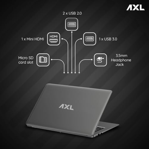 AXL Laptop (Vayu Book) Newly Launched Thin & Light | 15.6 Inch HD Display (4GB/256GB SSD)