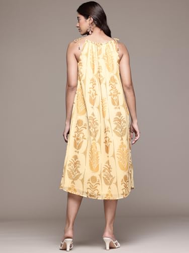Aarke Ritu Kumar Ecru Paan Patta Midi Dress