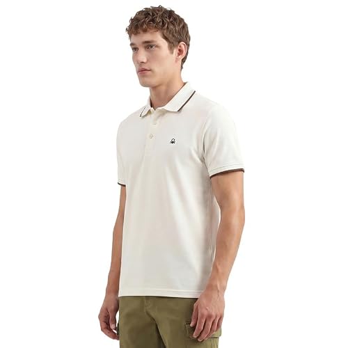 United Colors of Benetton Regular Fit Polo Neck Solid T-Shirt