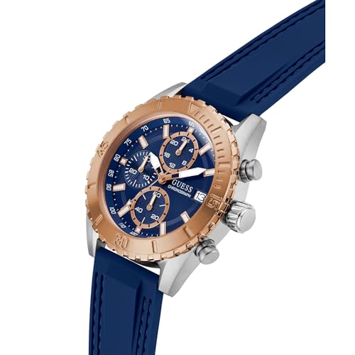 GUESS Blue Round Dial Analog Men's Watch - GW0967G4