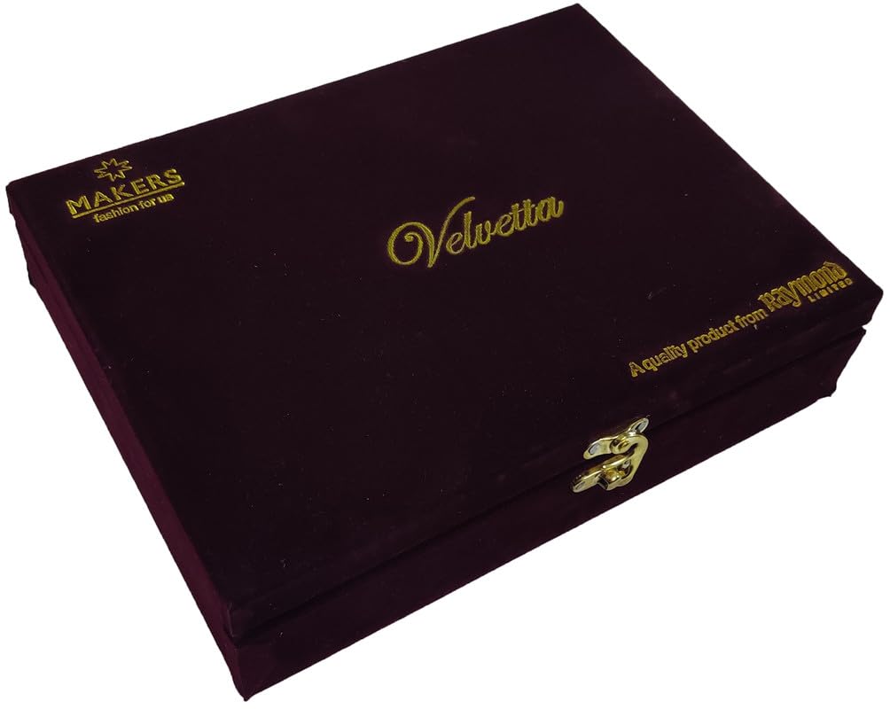 Raymond Fabrics Men's Cotton Shirt and Trouser Unstitched Fabric Set - Velvet Gift Pack (Multicolour_Free Size) 16