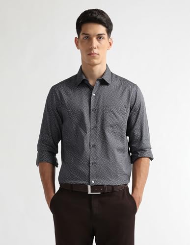 Arrow Grey Formal Shirt_ARAEOSH3111_40