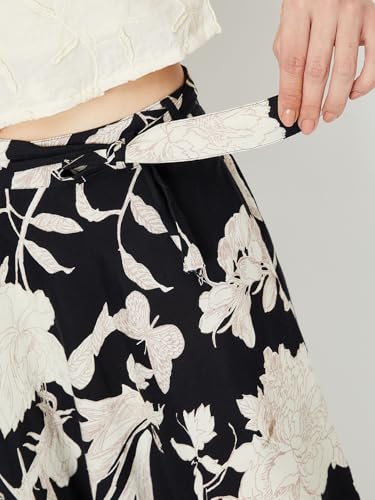 Max Rayon Western Skirt Black