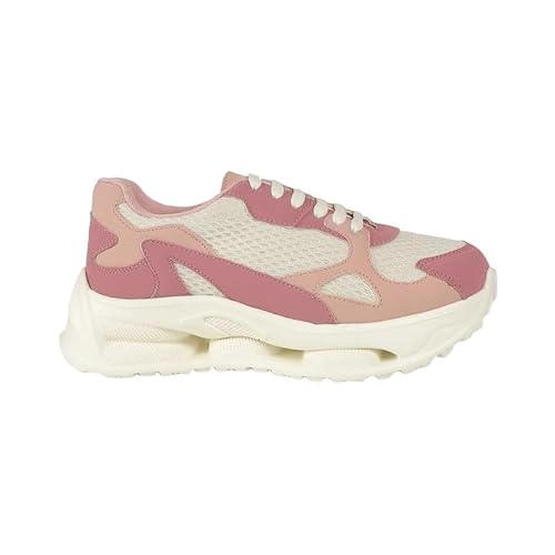 tresmode Sewd Pink Women's Sneakers in Size 6 UK / 39 EU
