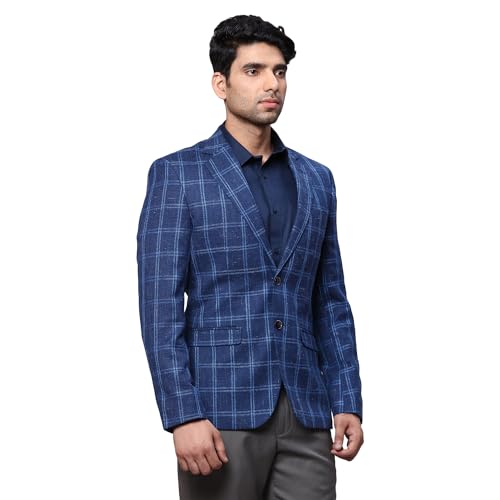 Park Avenue Men's Wrap Coat (PMJL02837-B7_Dark Blue