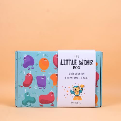 Whimsy & You Little Wins Box Kids Gift Set with Jar & Cards