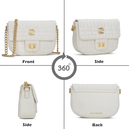Lavie Signature Women's Quilt Culebra Crossbody Sling Bag | Ladies Purse Handbag | Gift For Women