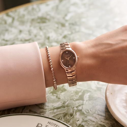 ELLE Women's Watch Linea Brown Round Dial EL-LN-BRN