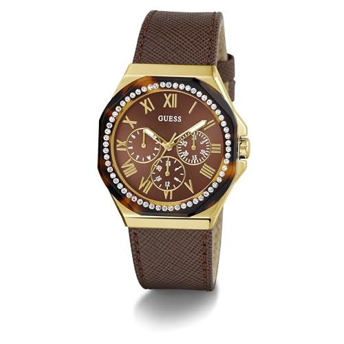 GUESS Analog Brown Dial Women's Watch-GW0753L3