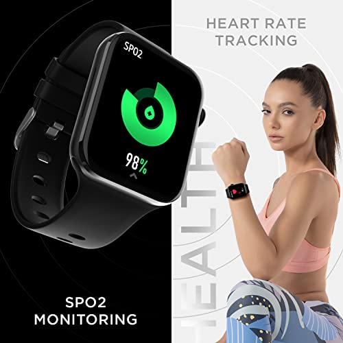 Fire-Boltt Visionary 1.78" AMOLED Bluetooth Calling Smartwatch with 368 * 448 Pixel Resolution, Rotating Crown & 60Hz Refresh Rate 100+ Sports Mode, TWS Connection, Voice Assistance (Black)