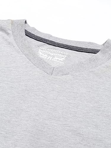 Levi's Men's Plain Regular Fit T-Shirt (PR683513_Light Grey Melange M)