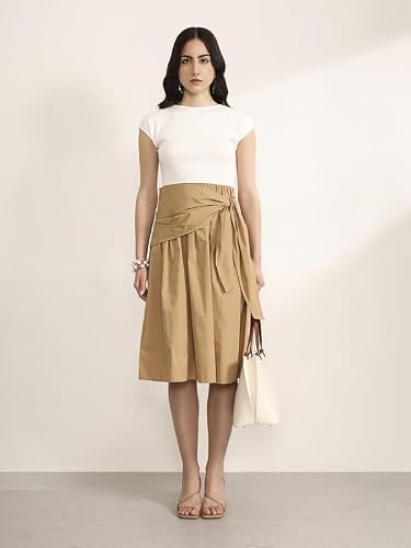 Kazo Countryside Midi Dress (Tan M)