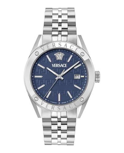 Versace Vekha Athletics 3 Hands 41 mm Blue Dial Men Analog Watch- VEKHA0325