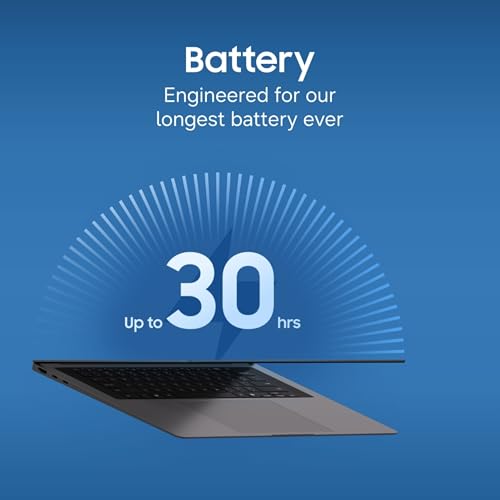 Samsung Galaxy Book6 Pro (Gray, 16GB RAM, 1TB SSD) | Intel Core Ultra 7 (Series 3) | 14" WQXGA+ Dynamic AMOLED 2X | 30Hrs Battery Life | 120 Hz Refresh Rate | Dolby Atmos Stereo Speakers | AI PC