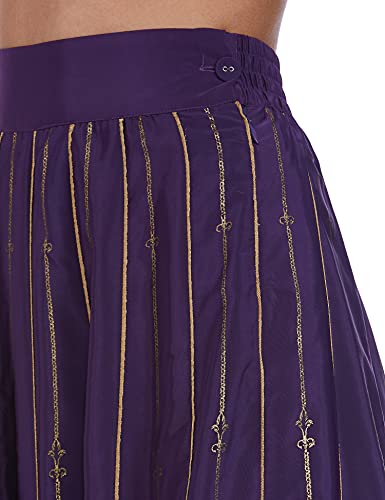 W for Woman Women's Maxi Skirt (18FES55356-50095_Purple_WM_Purple_M)