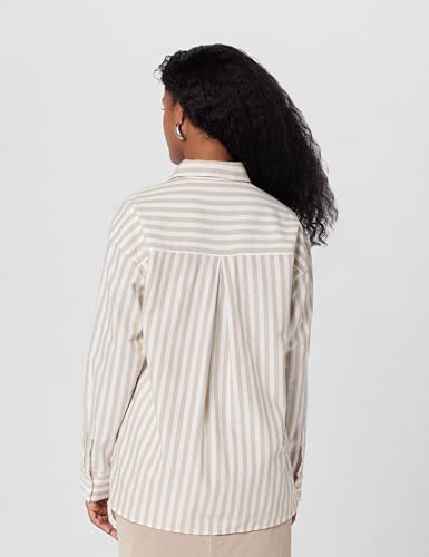 Pure Cotton Striped Oversized Shirt