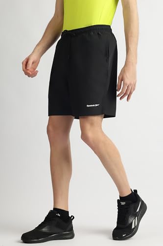 Reebok RE Power Performance Shorts | Men's Black Shorts | Polyester Training Shorts