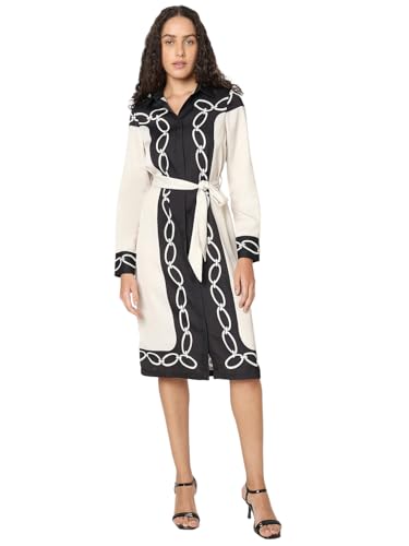 VERO MODA Women Beige Shirt Dress