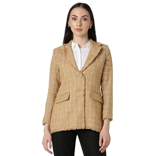Van Heusen Women's A-Line Coat (VWJKFRGFS71921_Yellow