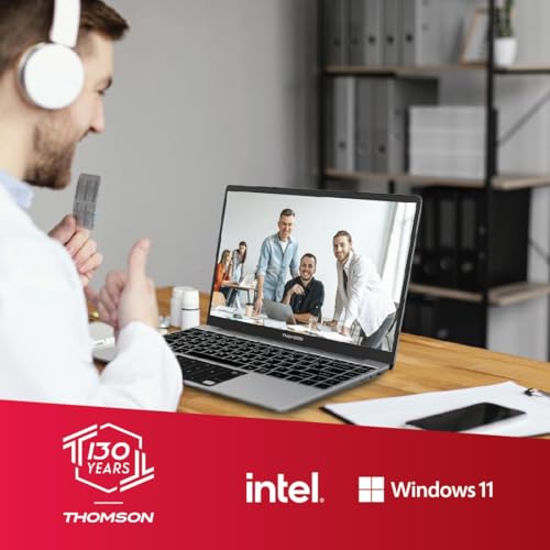 Thomson Neo Metallic with Numeric Touch Pad Intel Celeron Dual Core N4020 - (4 GB/128 GB SSD/Windows 11 Home) IN-PX14C Thin and Light Laptop (14.1 inch, Silver, 1.30 kg)