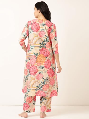 STORIES OF BANNO'S SWAGGER | Woman Polyester Printed Coord Set | Pajama Set | Coord Set for Women Pink