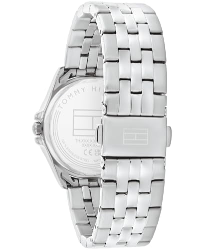 Tommy Hilfiger Women's 3H Quartz Bracelet Watch - Versatile, Easy-to-Wear and Timeless - 3 ATM Water Resistance - for Everyday Wear - Gift for Her - 30mm, Silver