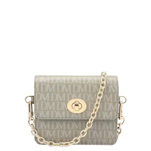 Da Milano Leather Sling Wallet for Women - Grey (10281A)
