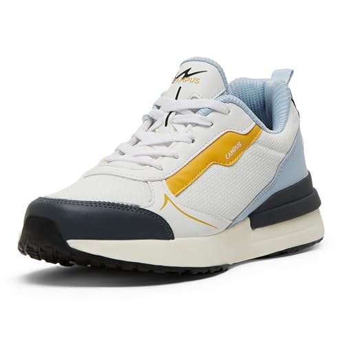 Campus Women's RASSLE Sneakers WHT/ICE.BLU - 7UK/India