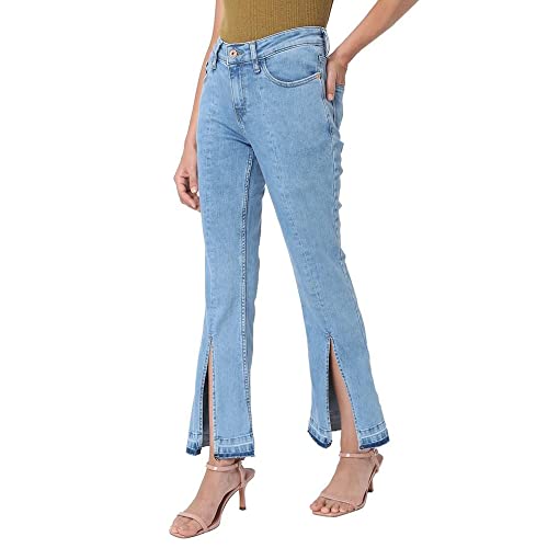 Vero Moda Women's Regular Jeans (10273703-Whispy Blue_Whispy 29)