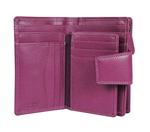 Calfnero Genuine Leather Women's Wallet (Pink)