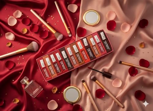 Color 18 Blush Brilliance Liquid Lipstick Set | Long Lasting Matte Liquid Lipstick for Women | Smudge Proof, Waterproof, Transfer Proof | New Shades of Gift Set Combo Pack (Pack Of 12)