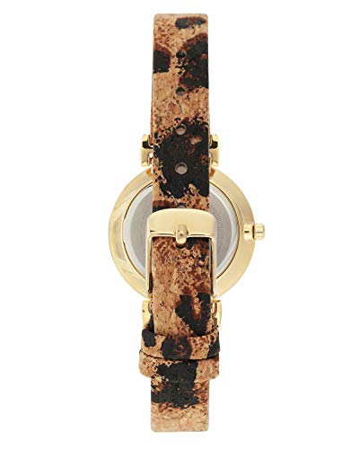 Anne Klein New York Considered Analog Women's Watch - AK3660MPLE (White Dial Gold Colored Strap)