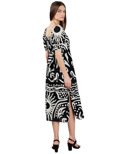 VERO MODA Women's Fit & Flare Black Dress