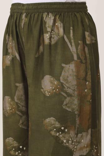 Rangriti Viscose Polyester Printed Straight Festive Kurta With Palazzo