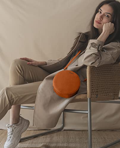 DailyObjects Orbis Sling Crossbody Bag for Women and Stylish Latest Zip Wallet Purse for Girls & Women | Durable Vegan Leather | Handcrafted Ladies Bag | Zip Closure | Mobile Sling Side Bag (Combo)