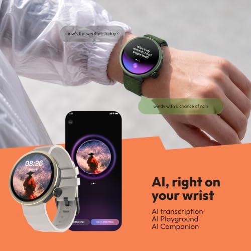 Noise Alt Watch 1 Smart Watch 1.32” AMOLED Display, Built-in GPS, AI Suite, Functional Rotating Crown, 1000NITS Brightness, Upto 14 Days Battery - Chosen Blue