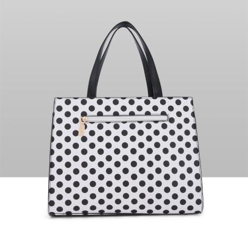 Caprese Kelsey Satchel Medium for Women| Adjustable & Detachable Strap | Multi‑Compartment Shoulder Bag with Zipper Closure & Stylish Charm | Everyday Fashion Handbag