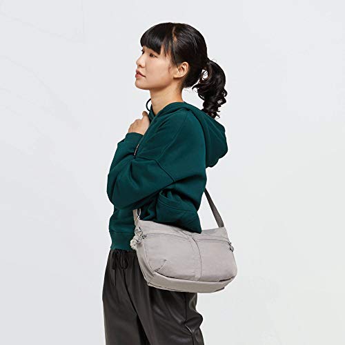 Kipling womens Izellah Crossbody Bag, Grey Gris, 12.25 L X 9.25 H X 5 D US