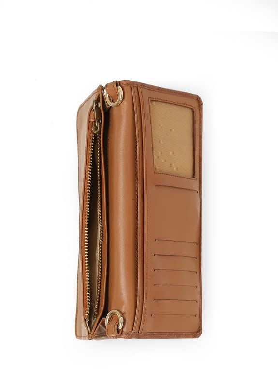 Satya Paul Brown Medium Leather Women Wallet for Women