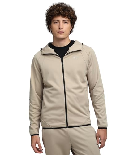Puma | EVOSTRIPE Men's Warm Full-Zip Hoodie | Ice Coffee | XS