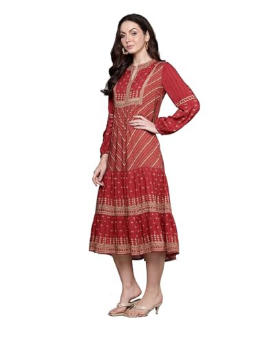 Ritu Kumar Red Essential-Bhuj Long Dress