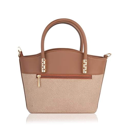 Lexy Women's Hand Bag | Handbag for Work | Ladies Purse | Stylish Shoulder Bag | Gift for Women (Tan Brown)