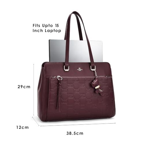 Akiki London Women's Ruskin Laptop Tote Handbag | Upto 15 Inch Laptop | Tote Bag for Work | Ladies Purse | Stylish Shoulder Bag | Gift for Women