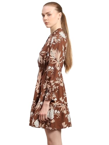 VERO MODA Women A-Line Brown Dress