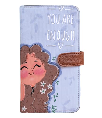 Kalankit Passport Wallet for Women | Vegan Leather Bi-Fold Long Wallet & Travel Purse | Valentine Gift for Her, Valentine Gifts for Women | You are Enough!