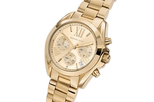 Michael Kors Mini Bradshaw Analog Gold Dial Women's Watch - MK5798